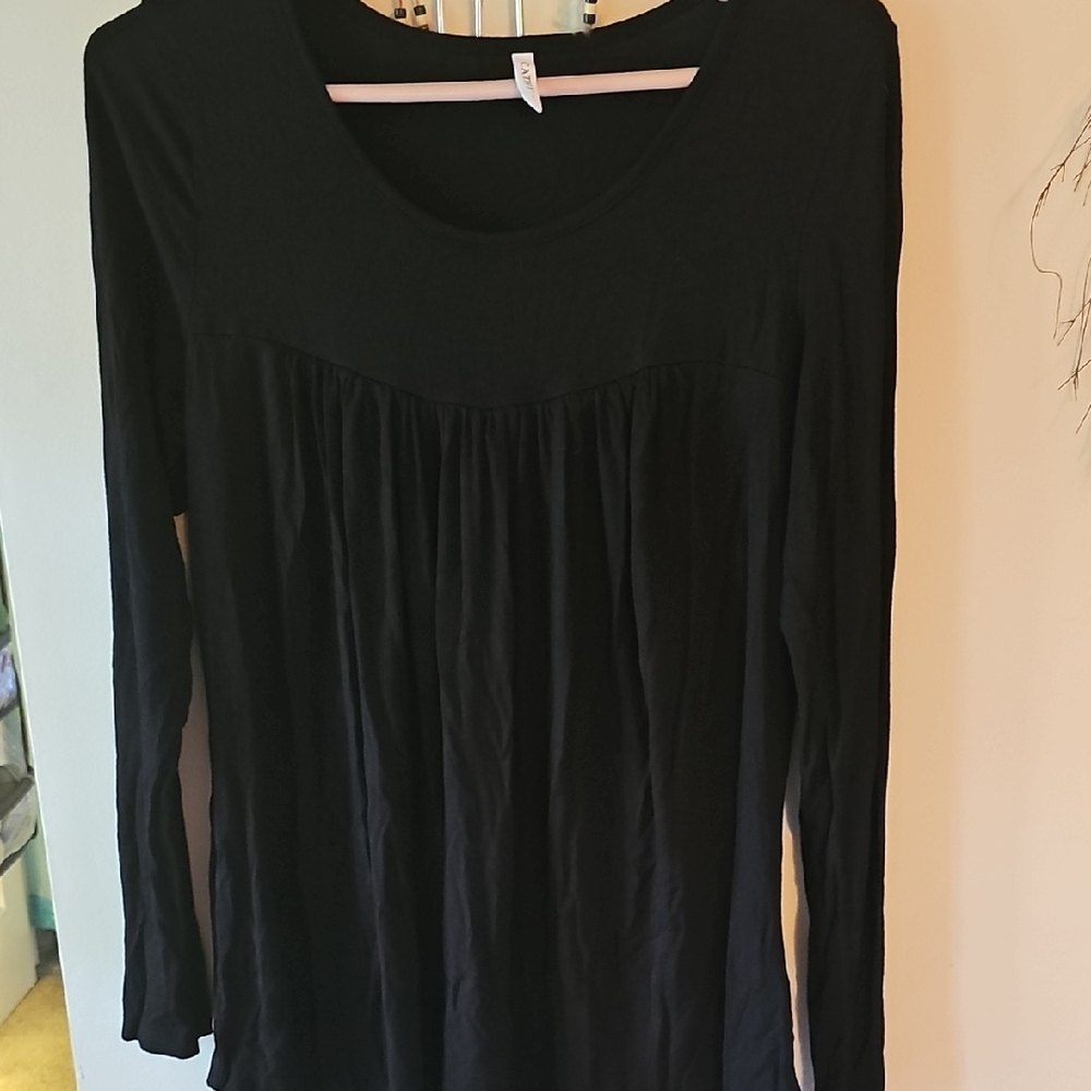 Soft Black Long Sleeve Shirt